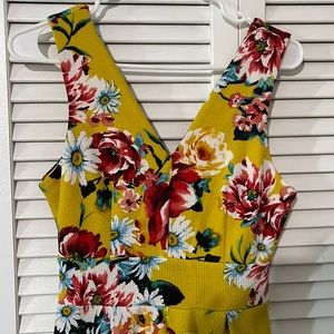 Haute Monde Flower Yellow dress